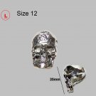 Stainless Steel Skull Ring Size 12