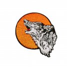 Embroidered Patches Howling Wolf