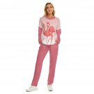 Women's Pajama Set Pink Flamingo