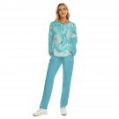 Women's Pajama Set Blue Flamingo