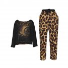 Women's Elastic Back Suit Color Leopard
