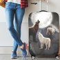 Luggage Covers Three Sizes Scenic Moon Wolves