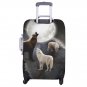 Luggage Covers Three Sizes Scenic Moon Wolves