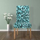 Chair Covers Blue Leopard