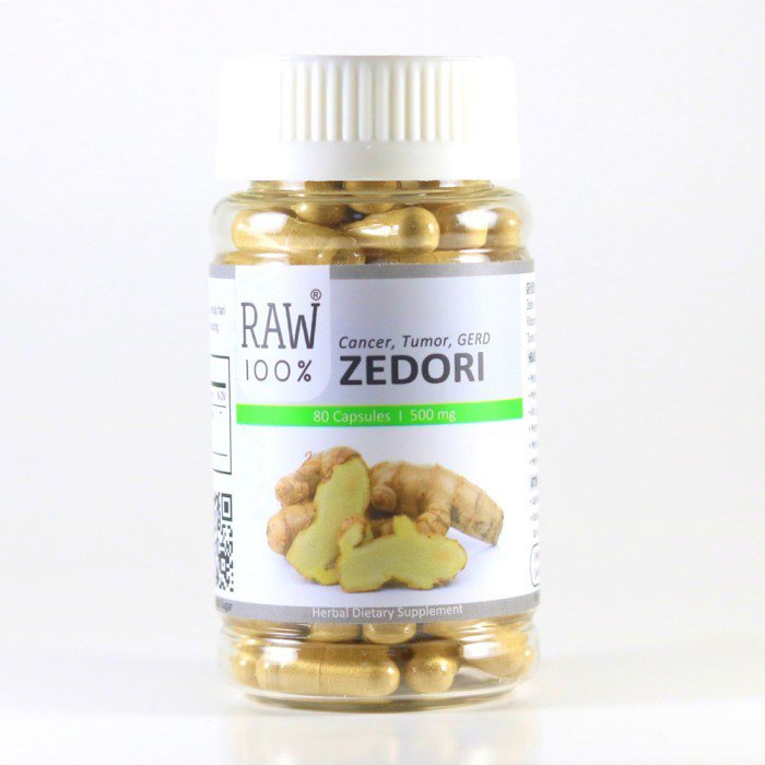 RAW 100 Zedori / Stomach Acid, GERD, Cysts, white turmeric herbal medicine