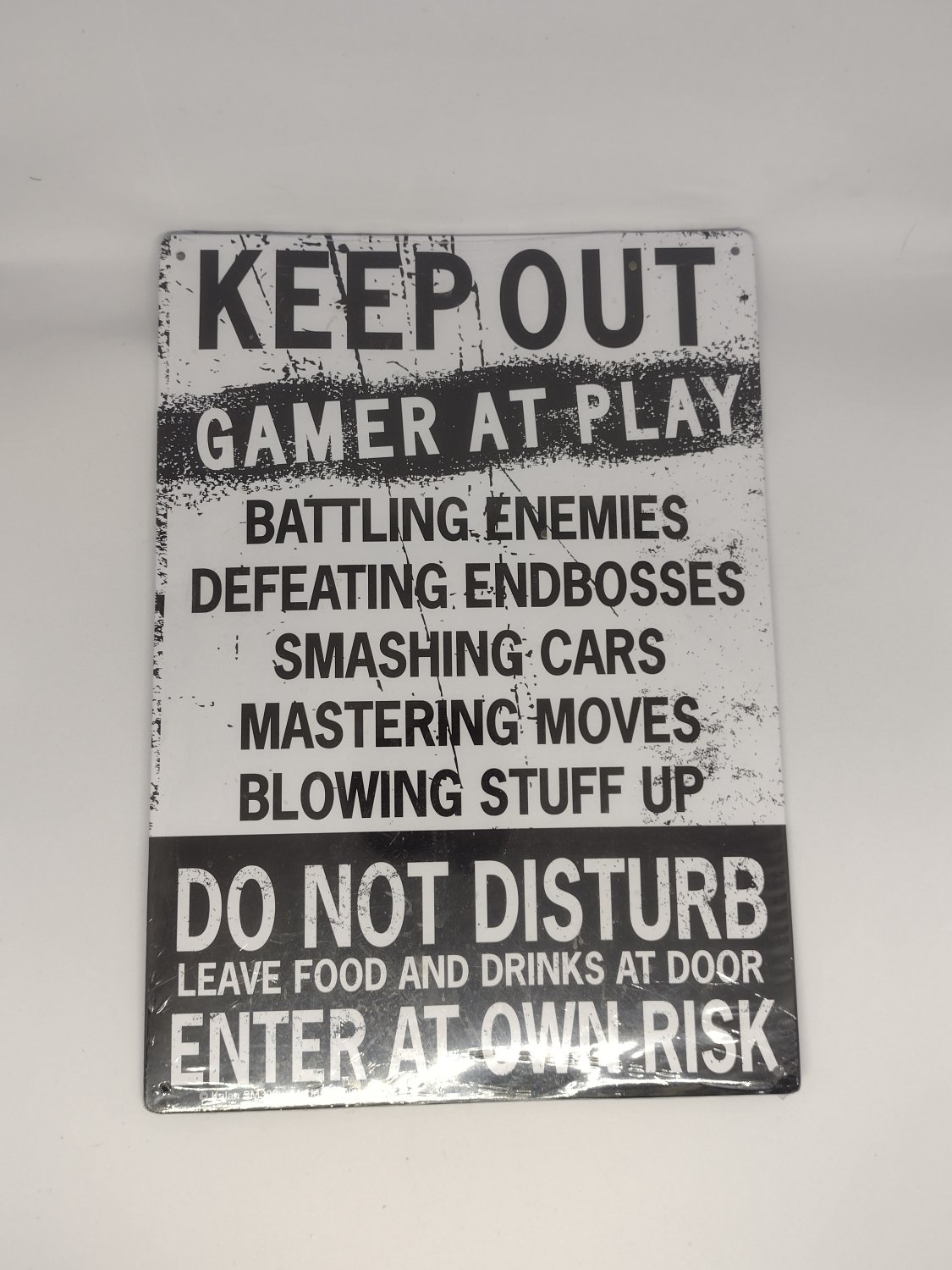 Gamers Metal sign