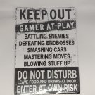 Gamers Metal sign