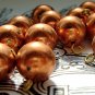 10 Vintage Japanese 10mm Copper Beads