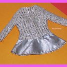 Vintage Barbie Doll Silver Sparkle #1885 Tagged Dress