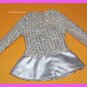 Vintage Barbie Doll Silver Sparkle #1885 Tagged Dress