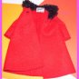 Vintage Barbie Red Felt Coat Its Cold Outside #0819 EXC
