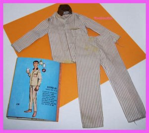 Vintage Ken Barbie Doll Sleeper Set #781 Pajamas LotB