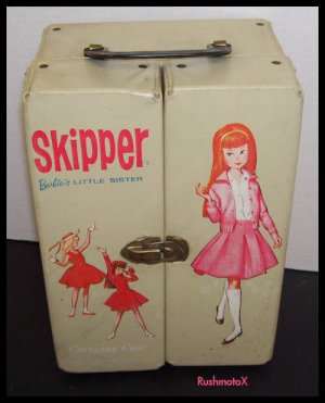 Vintage Skipper Barbie Doll White Carrying Case 1964