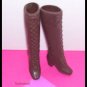 Vintage Barbie Doll Brown Squishy Plastic heeled boots