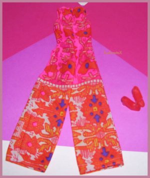 Barbie Doll Walk Lively Steffie Original Jumpsuit #1183