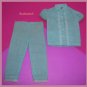 HTF Barbie Doll Turquoise Pajama Party #1601 Pajama Set