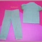 HTF Barbie Doll Turquoise Pajama Party #1601 Pajama Set