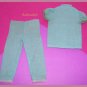HTF Barbie Doll Turquoise Pajama Party #1601 Pajama Set