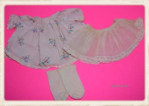 Ginny Alexanderkins Doll Dress Underskirt & socks Set