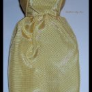 Vintage Barbie Doll Yellow Satin Sheath Dress
