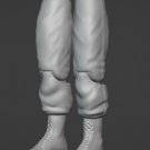 Male Jean Legs with Combat Boots