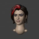 Generic Female Head D Medium Hair