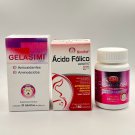 3 Pack GELASIMI Antioxidante y Aminoácidos + SIMICOLAGENO Oral + ACIDO FOLICO