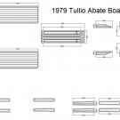 1979 Tullio Abate Boat Model Pad Boat EVA Teak Decking 1/4" 6mm