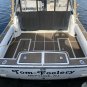 2017 Carolina Yachts Skimmer 21 Swim Platform Cockpit Boat EVA Faux Teak Decking Floor Pad