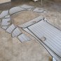 2008 Azure 298 Swim Platform Cockpit Pad Boat EVA Foam Faux Teak Deck Floor Mat