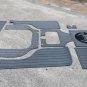 2002 Rayglass 730 Hardtop Swim Platform Cockpit Pad Boat EVA Foam Teak Floor Mat