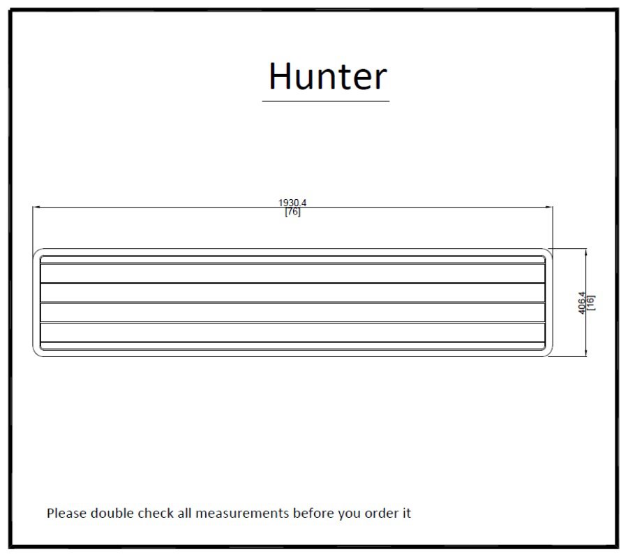 Hunter Swim Platform Pad Boat EVA Teak Decking 1/4" 6mm