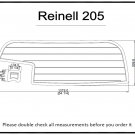 Reinell 205 Swim Platform Pad Boat EVA Teak Decking 1/4" 6mm