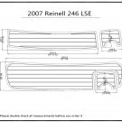 2007 Reinell 246 LSE Swim Platform Pad Boat EVA Teak Decking 1/4" 6mm