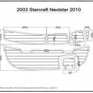 2003 Starcraft Nextstar 2010 Swim Platform Pad Boat EVA Teak Decking 1/4" 6mm