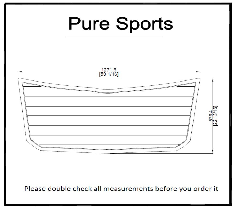 Pure Sports Swim Platform Pad Boat EVA Teak Decking 1/4" 6mm