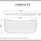Calabria V2 Swim Platform Pad Boat EVA Teak Decking 1/4" 6mm