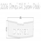 2006 Donzi 38 ZX Swim Deck Swim Platform Pad Boat EVA Teak Decking 1/4" 6mm