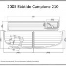 2005 Ebbtide Champion 210 Swim Platform Pad Boat EVA Teak Decking 1/4" 6mm