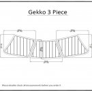 Gekko 3 Piece Swim Platform Pad EVA Teak Decking 1/4" 6mm