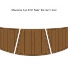 Moomba 3pc ROO Swim Platform Pad Boat EVA Faux Foam Teak Deck Floor