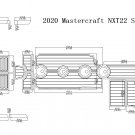 2020 Mastercraft NXT22 Swim Step & Cockpit Boat EVA Teak Decking 1/4" 6mm