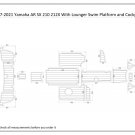 2017-2021 Yamaha AR/SX 210/212X With Lounger Swim Platform and Cockpit Boat EVA Faux Teak Deck