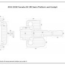 2012-2018 Yamaha SX 190 Swim Platform and Cockpit Boat EVA Faux Teak Deck Floor Pad