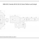 2006-2011 Yamaha AR/SX 210/212 Swim Platform and Cockpit Boat EVA Faux Teak Deck Floor Pad