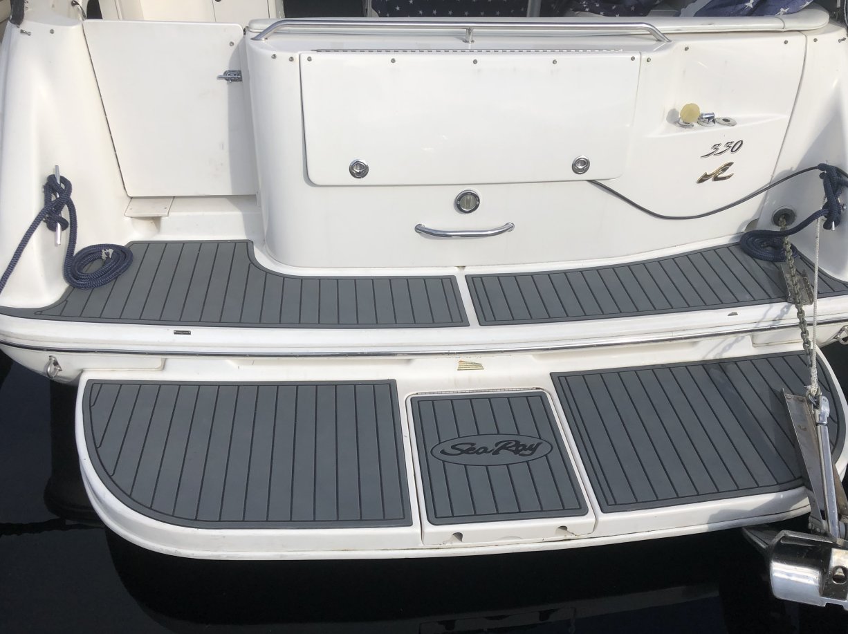 1993 Sea Ray 290 Swim Platform Pad Boat EVA Foam Faux Teak Deck Floor Mat