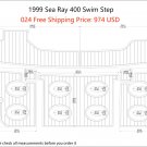 1999 SeaRay 400 Swim Step Platform Boat EVA Faux Foam Teak Deck Floor Pad