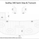 SeaRay 340 Swim Step PlatformTransom Boat EVA Faux Foam Teak Deck Floor Pad