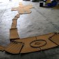 2009 Rinker 248 Swim Platform Step Pad Boat EVA Foam Faux Teak Deck Floor Mat