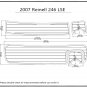 2007 Reinell 246 LSE Swim Platform Pad Boat EVA Teak Decking 1/4" 6mm